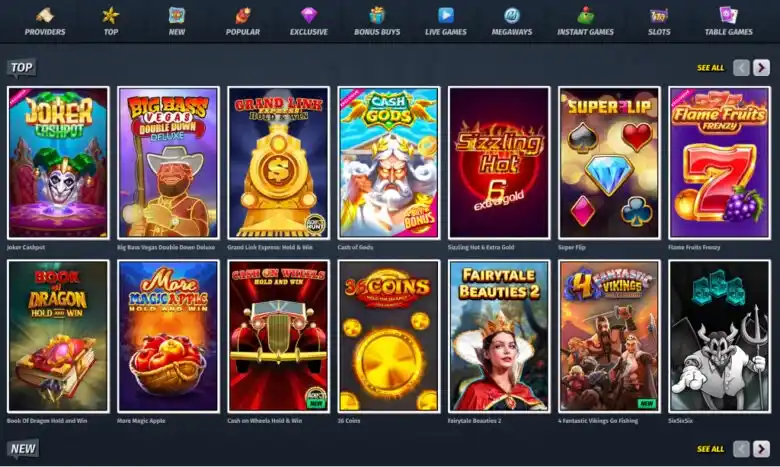 Ally Spin casino review section 2
