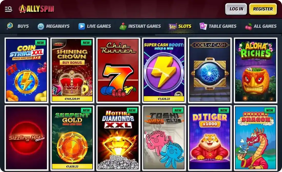 Ally Spin casino review section 3