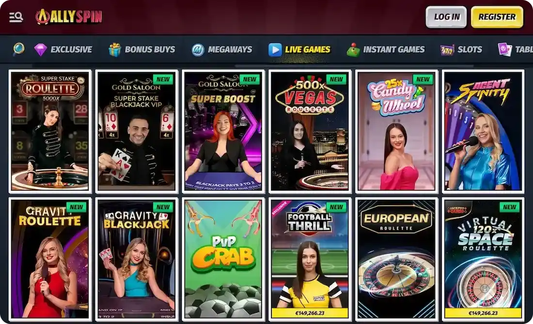 Ally Spin casino review section 4
